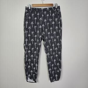 Marine Layer Women's Allison Palm Tree Print Pants Size L Large